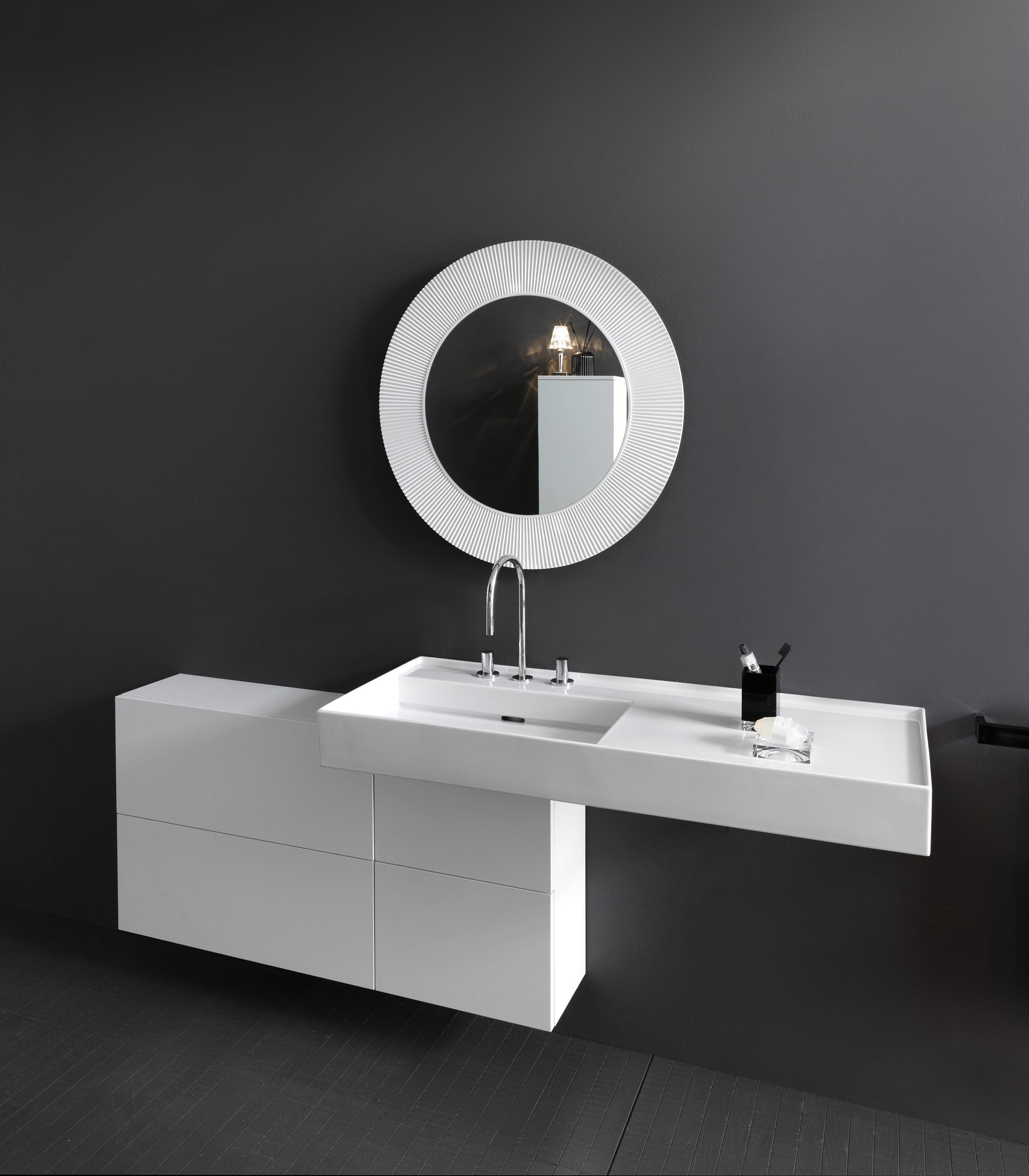 Kartell by Laufen vanity unit with two drawers by Laufen STYLEPARK