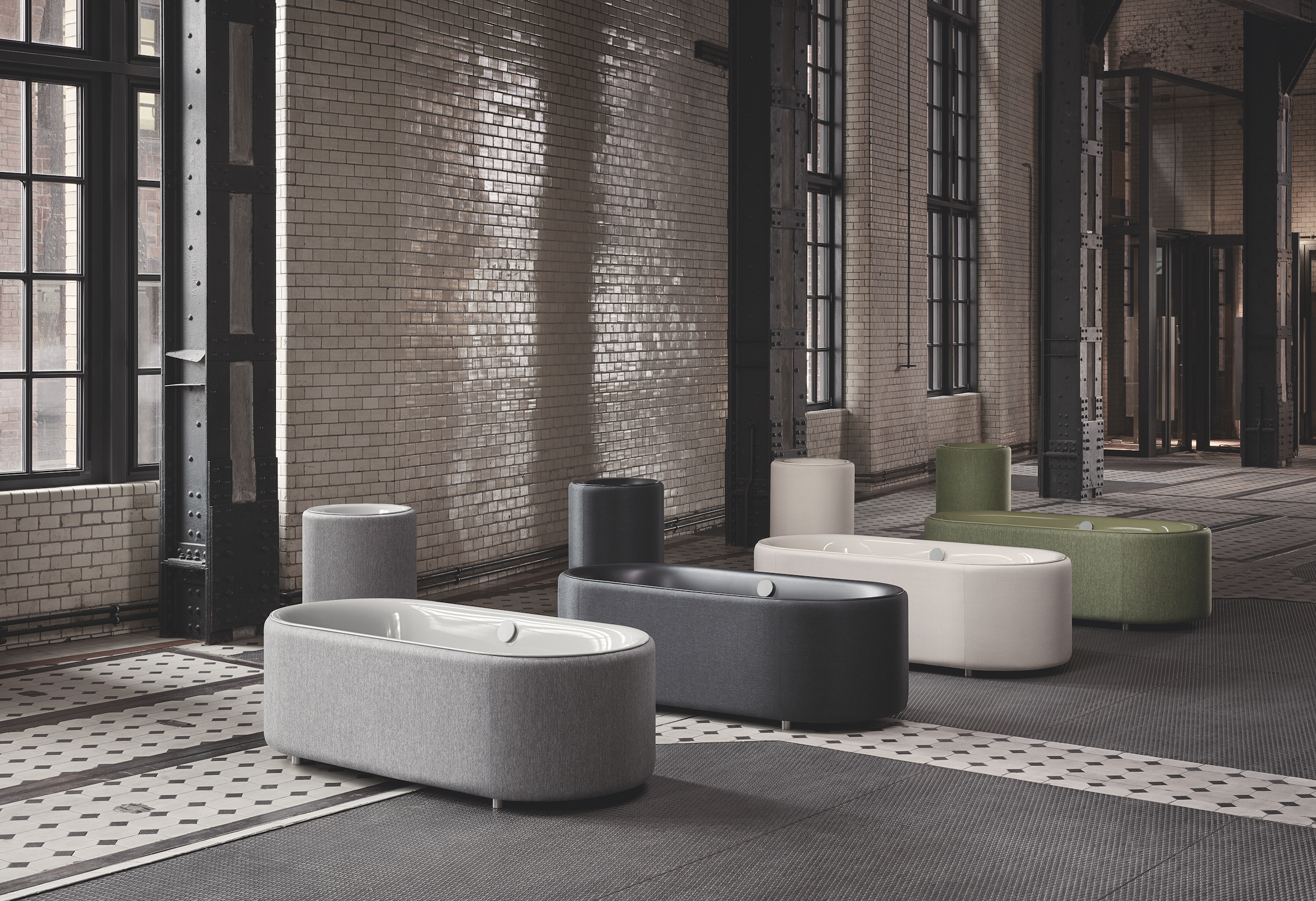 ovale badewanne verkleiden, die stoffbezogene wanne von bette | stylepark, Design ideen