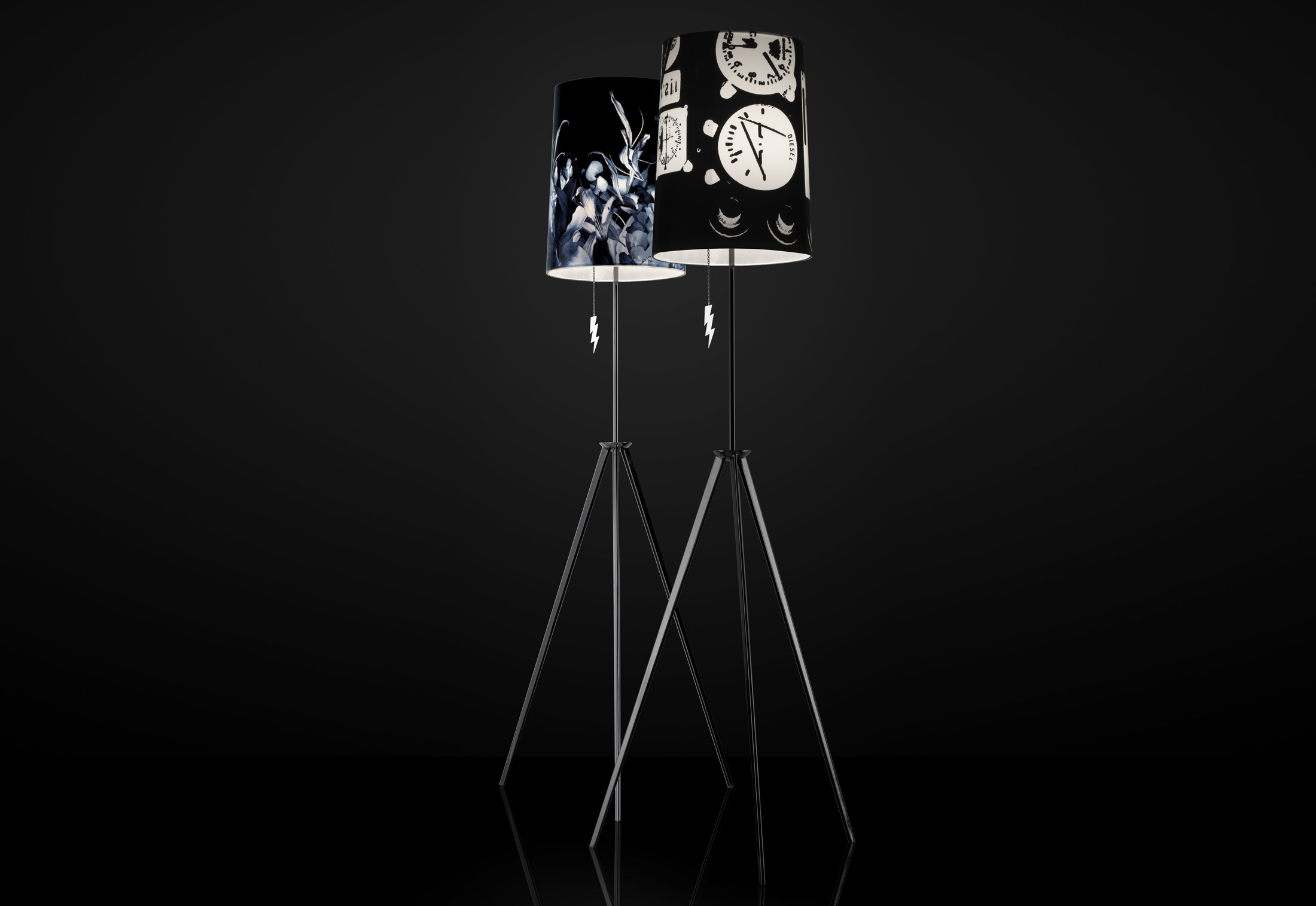 Graf floor lamp tecno by DIESEL Successful Living | STYLEPARK