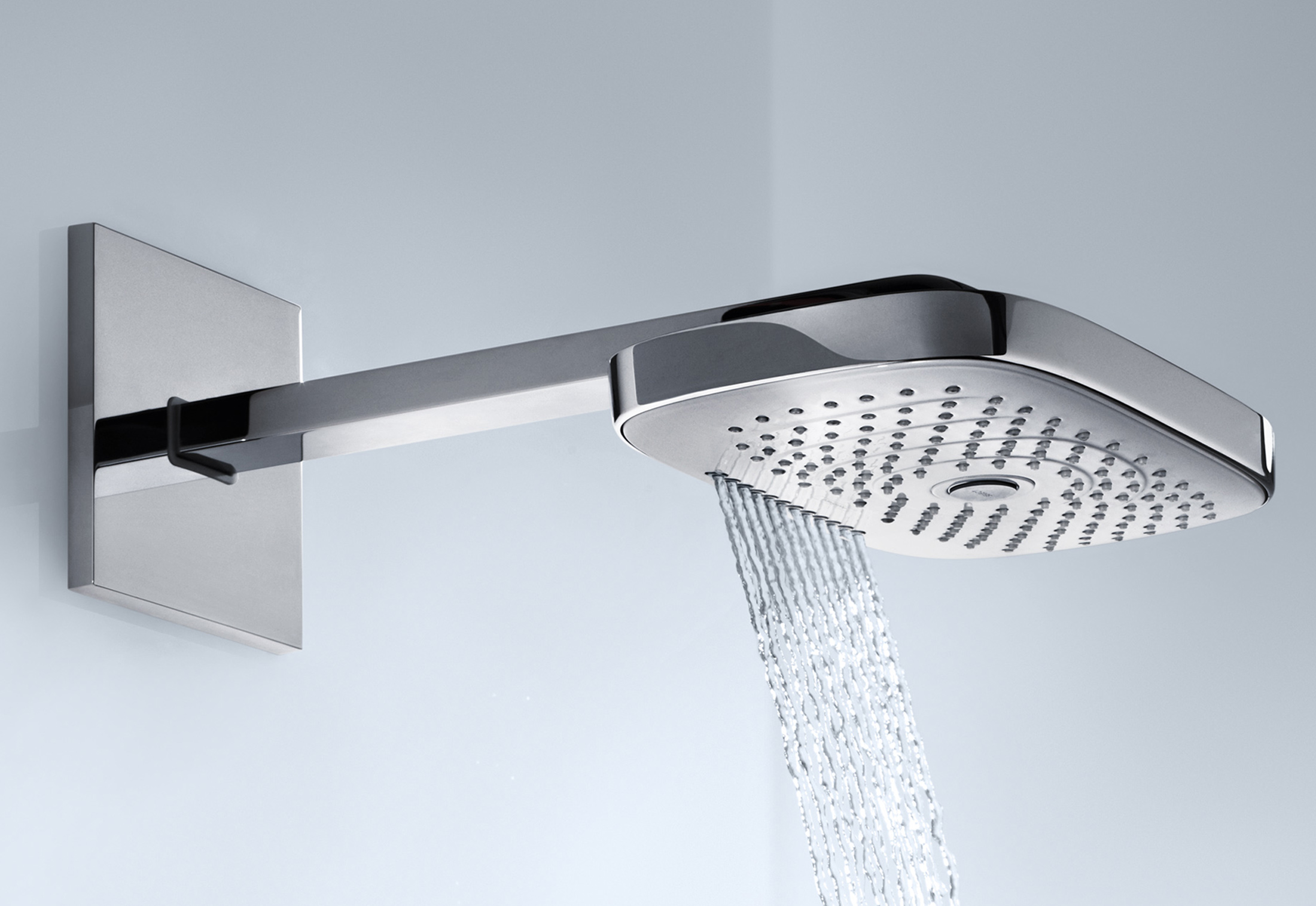 Raindance Select overhead showers E300 3jet wall by Hansgrohe STYLEPARK