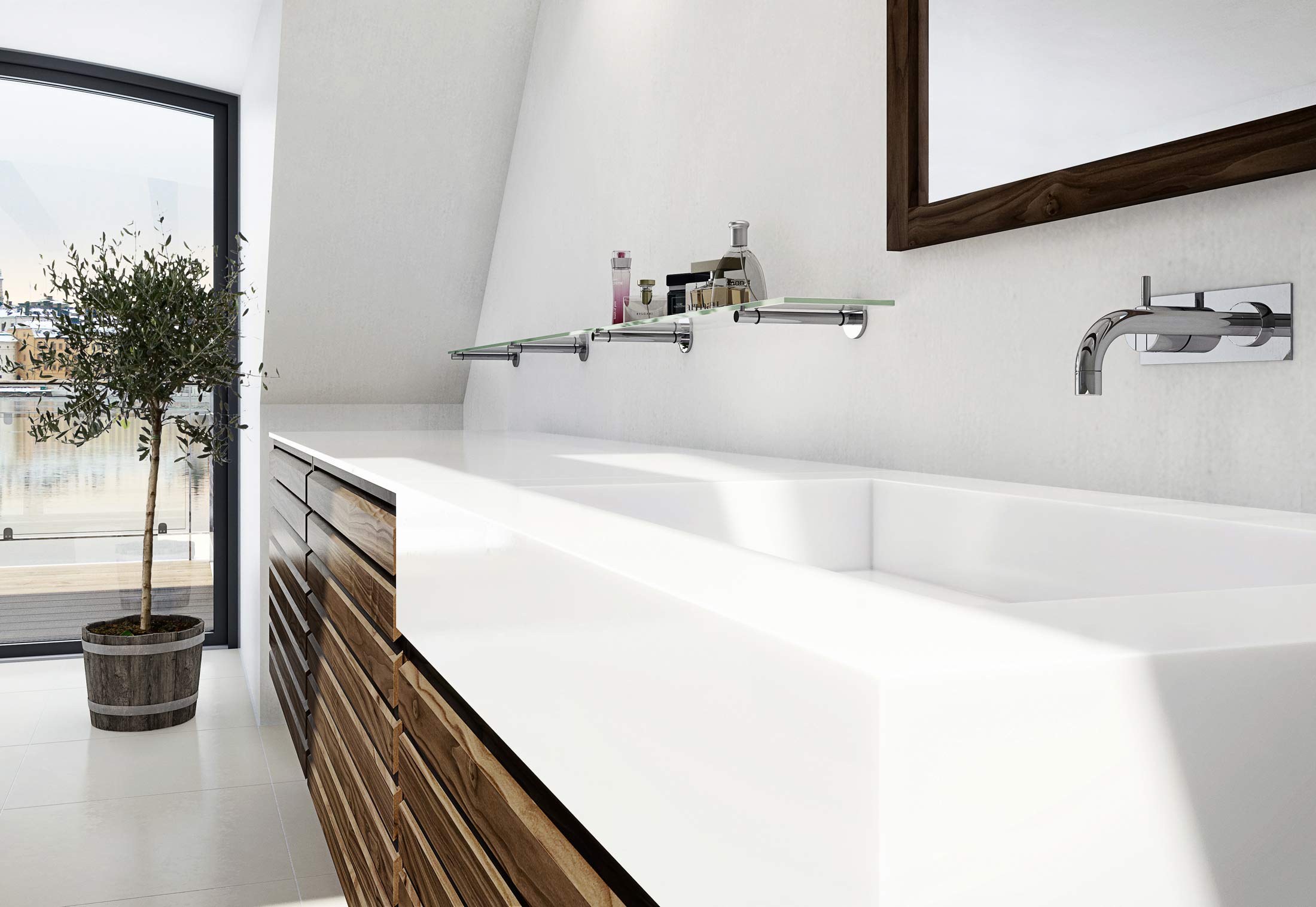 C Serie Bath Walnut By Uno Form Stylepark C Serie Bath Walnut