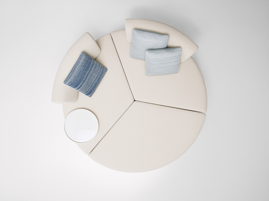 Comfortable seating island ‘Elianto’ by Paola Lenti STYLEPARK