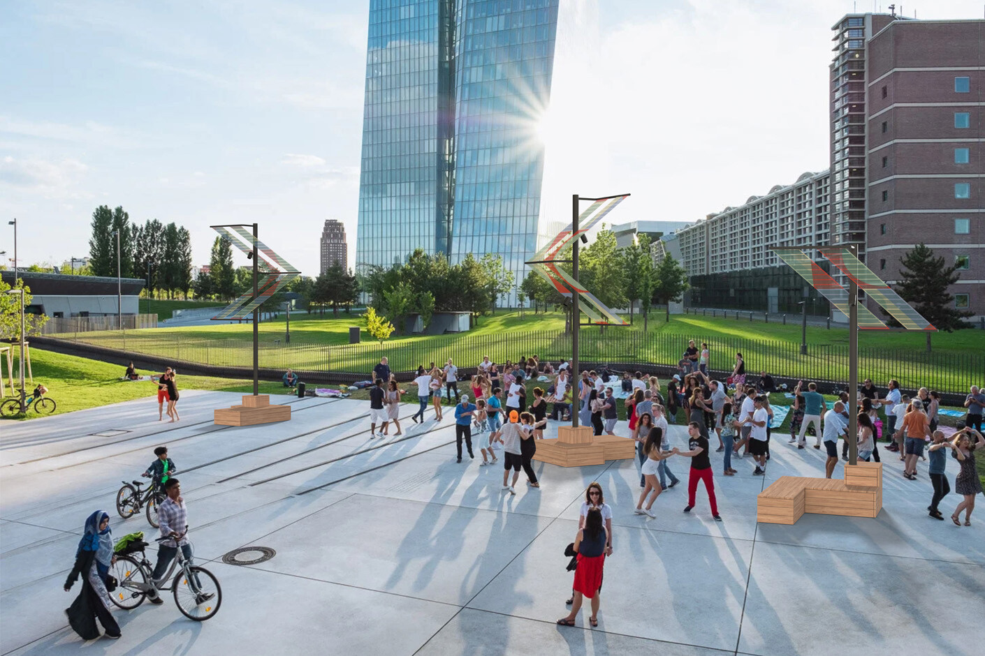 Sunbeams for the cityscape