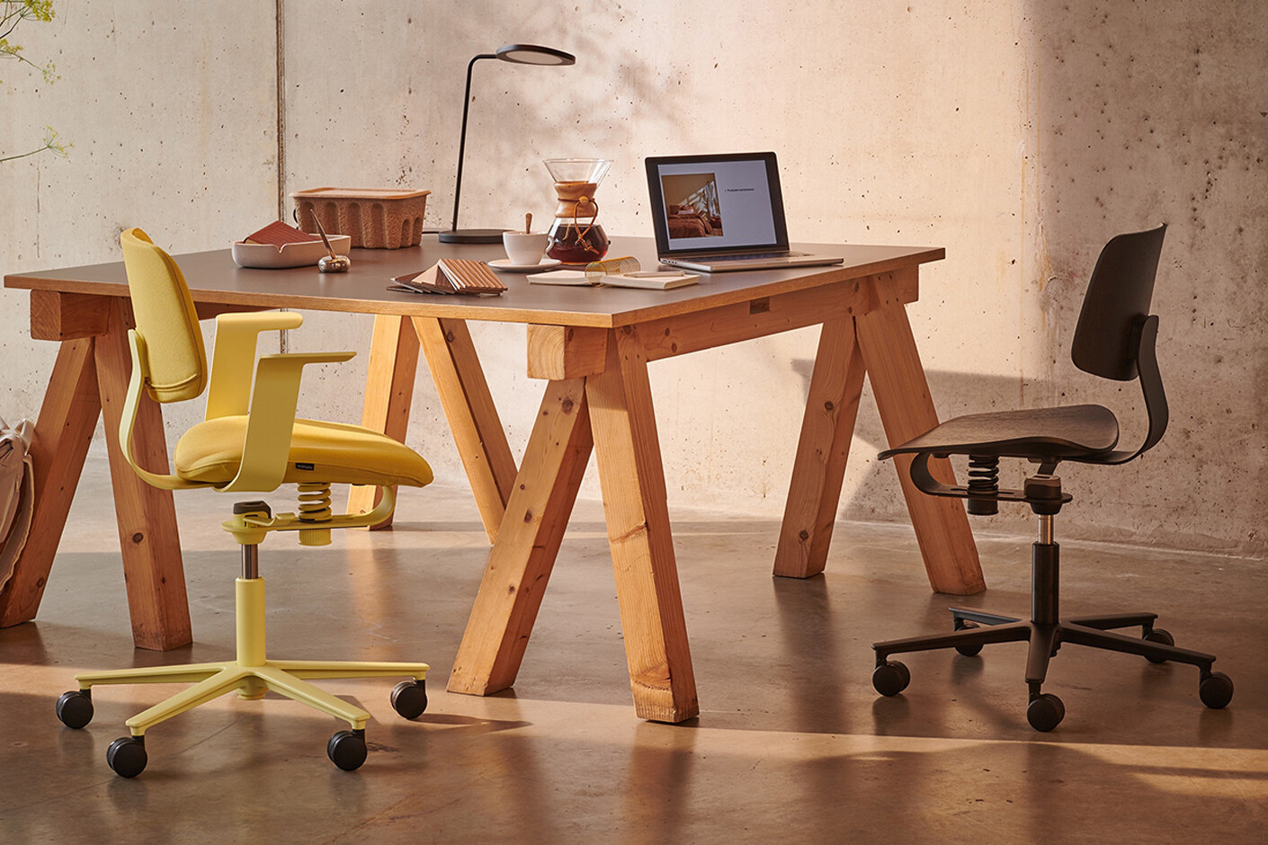Pioneering work while seated