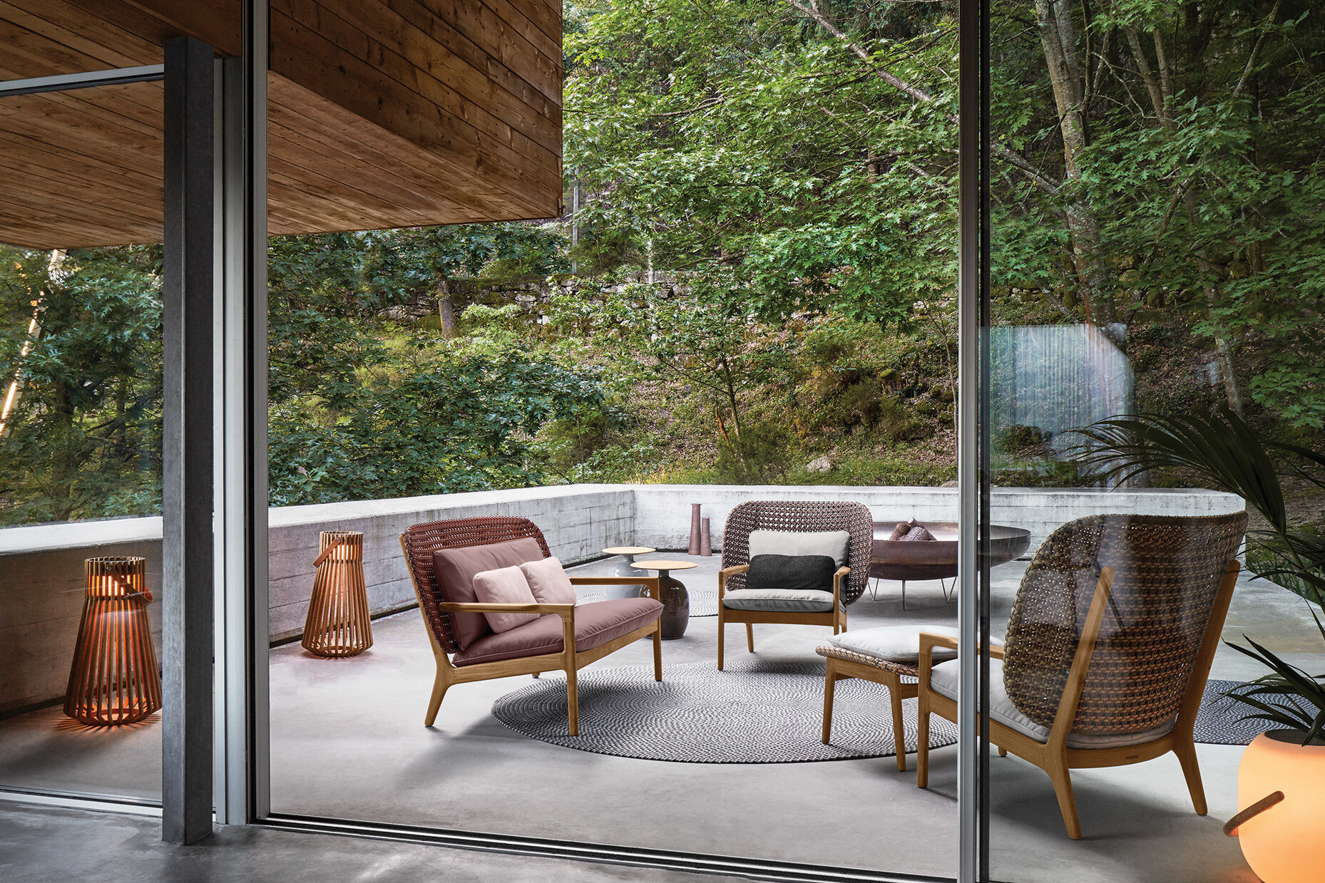 Kay high back lounge chair by Gloster Furniture STYLEPARK