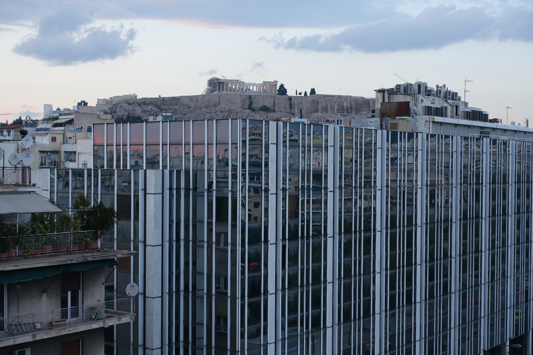 Blick auf Athen mit Akropolis 2017