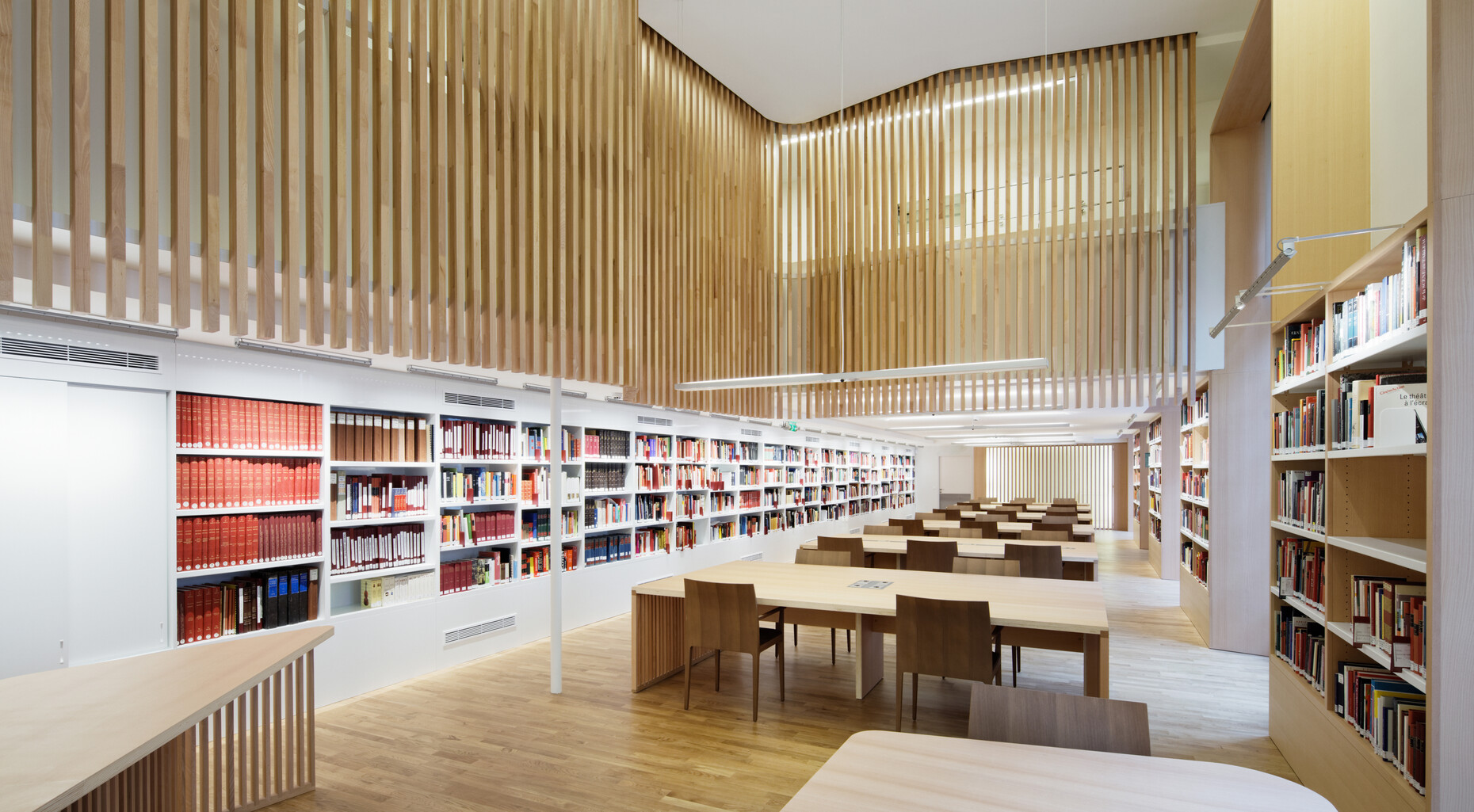Lesesaal Departement Arts des Spectacles, Bruno Gaudin Architectes, Französische Nationalbibliothek, Rue de Richelieu