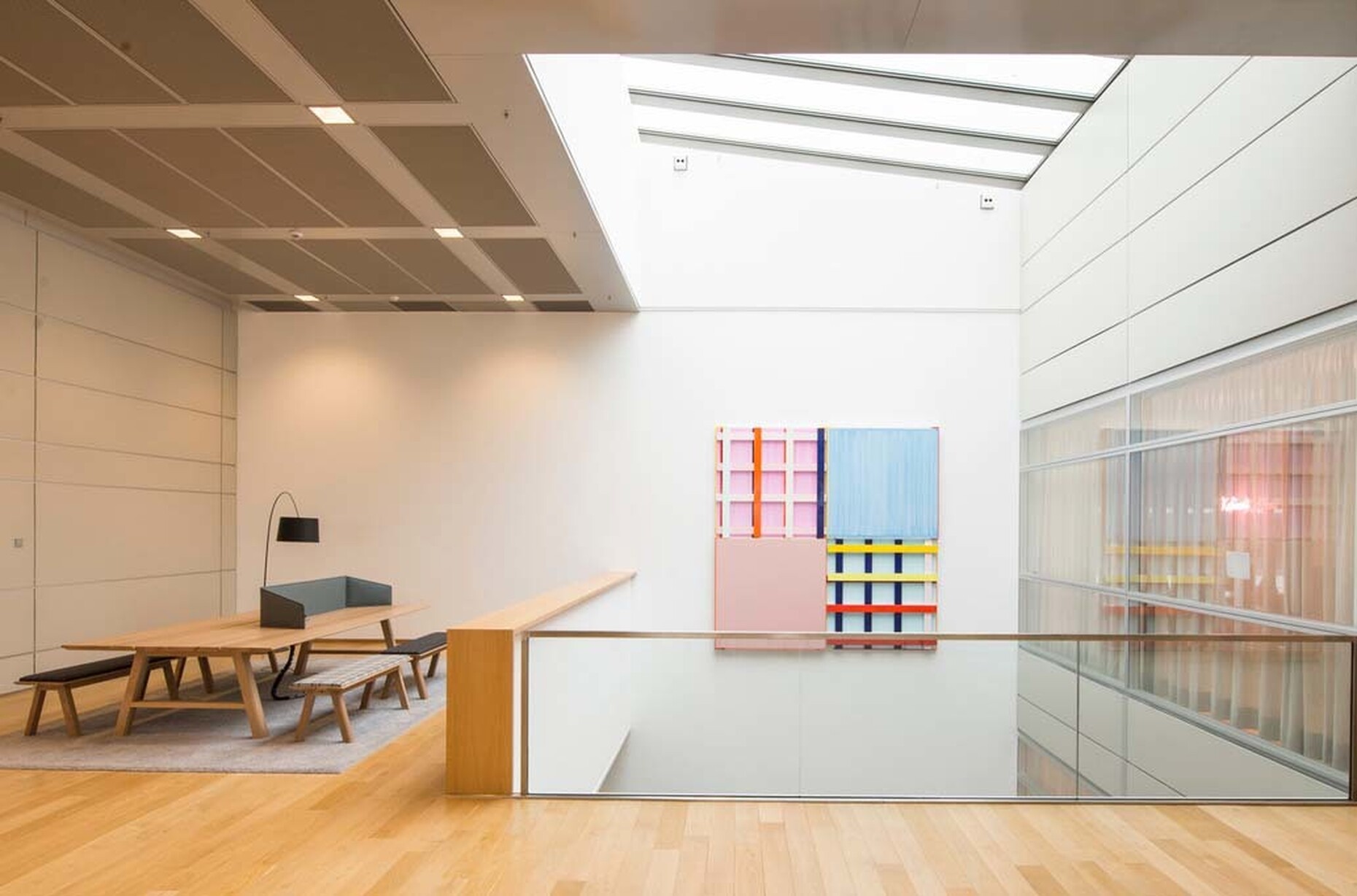 The "BuzziPicNic" tables are not only aesthetically pleasing, but also extremely useful with installed electrical connections.