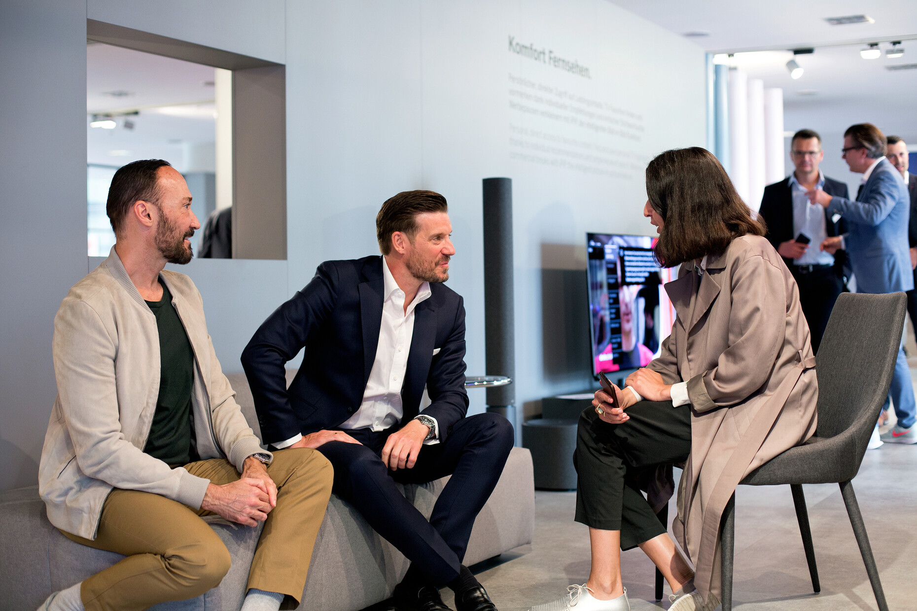 Mark Hüsges, Bodo Sperlein, Jasmin Jouhar, Loewe, IFA 2018, Stylepark