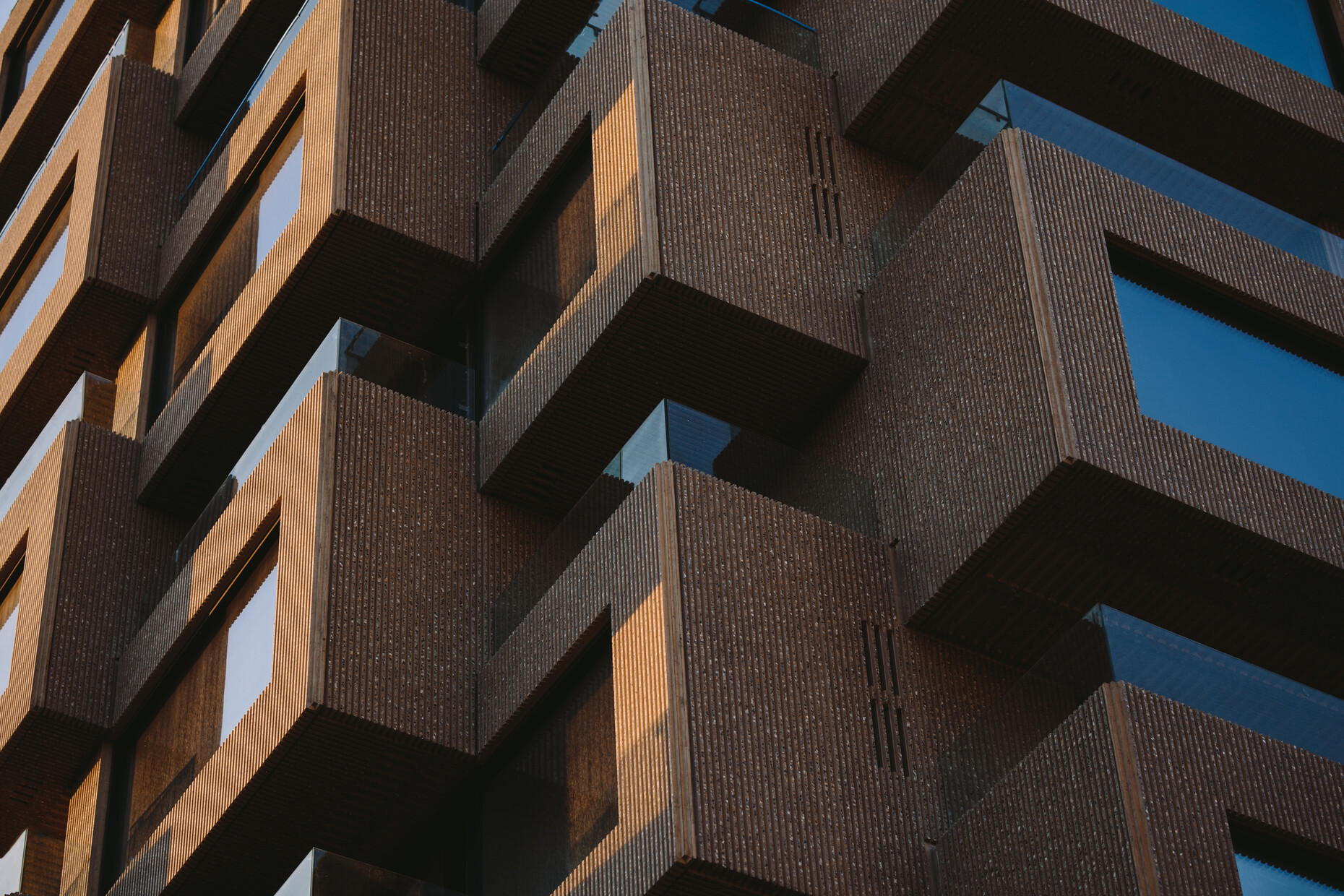 Norra Torren, Stockholm, Detail der Fassade