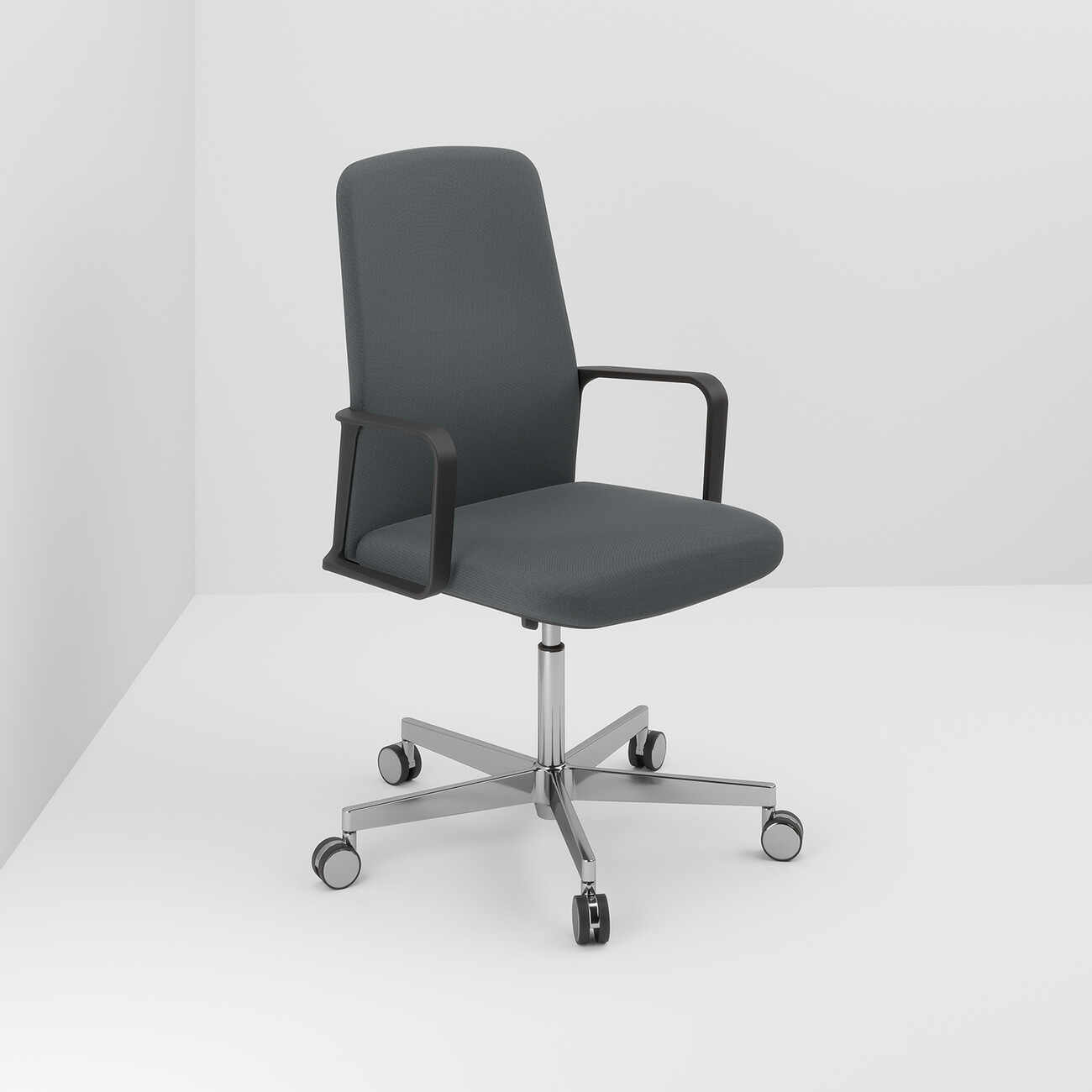 Pedrali’s “Temps,” designed by Jorge Pensi, is the first office swivel chair by the Italian manufacturer and makes a good impression with its unobtrusive and modern formal language.
