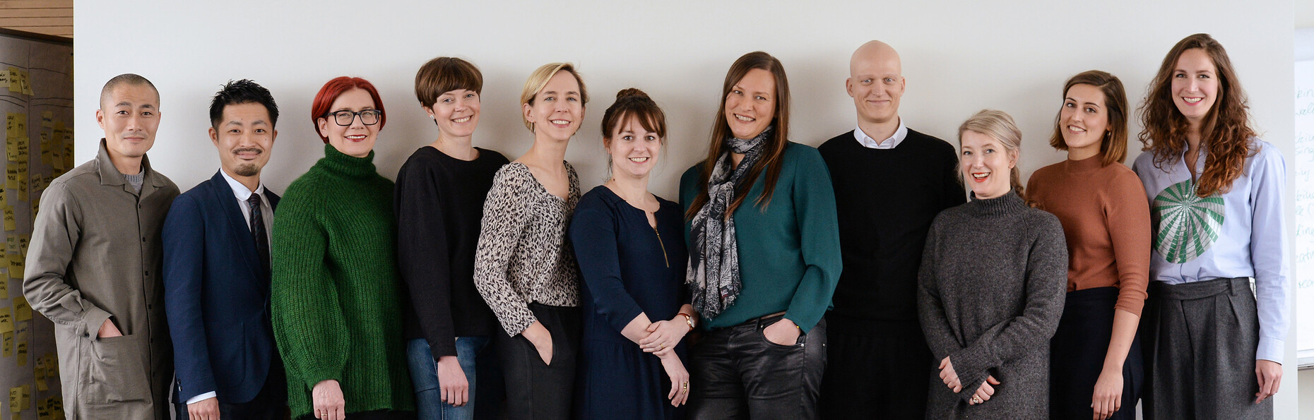 Die Mitglieder des Heimtextil Trendtables 2017/2018 v.l.n.r.: Dan Project (Japan), Stijlinstituut Amsterdam (Niederlande), Carlin International/Exalis (Frankreich), Felix Diener (Deutschland), FranklinTill (Großbritannien) und WGSN Group (USA)