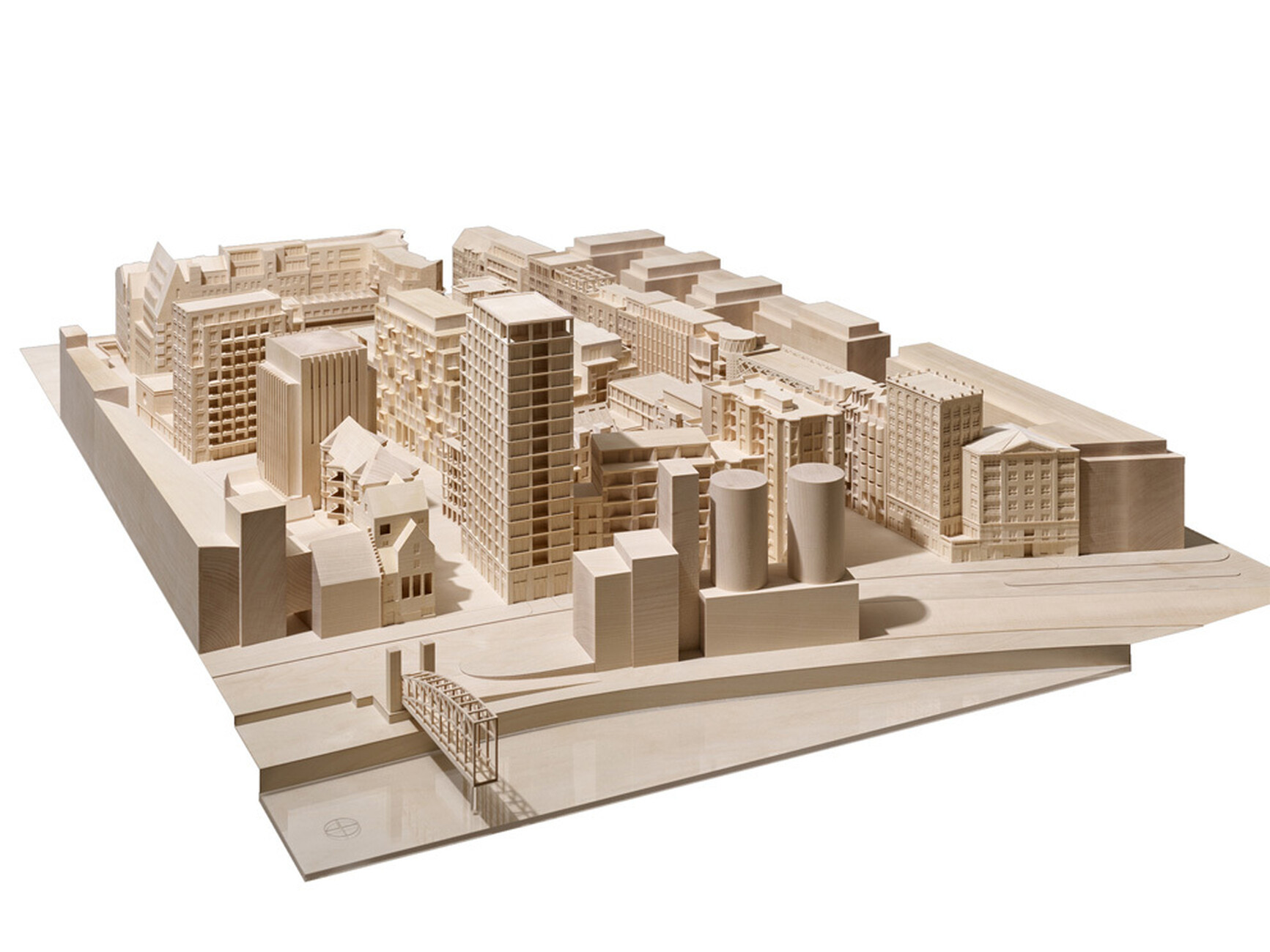 Modell der geplanten WerkBundStadt am Spreebord Berlin.