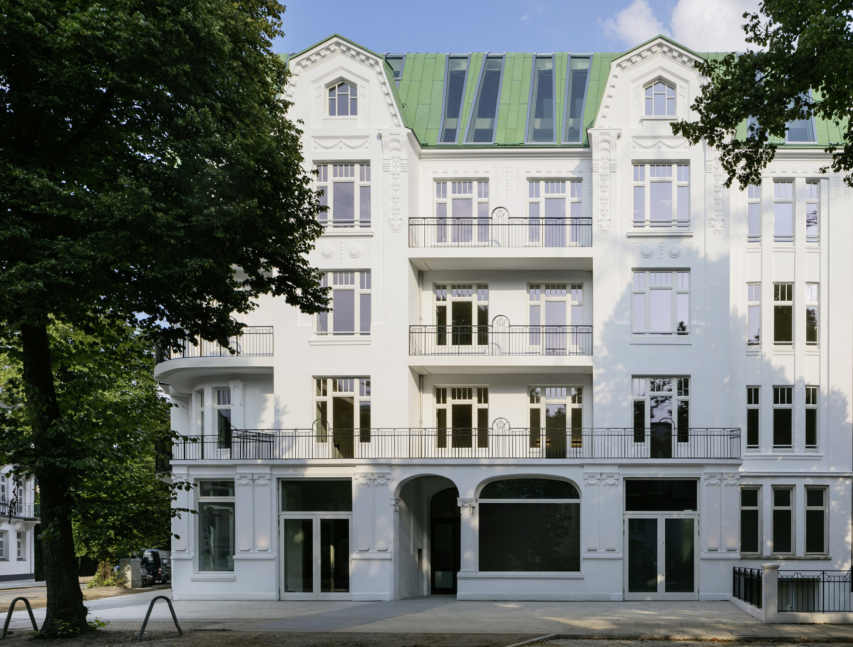 Außen Geschichte, innen Zukunft: Das Apartimentum umhüllt eine prachtvolle Fassade von 1908.
