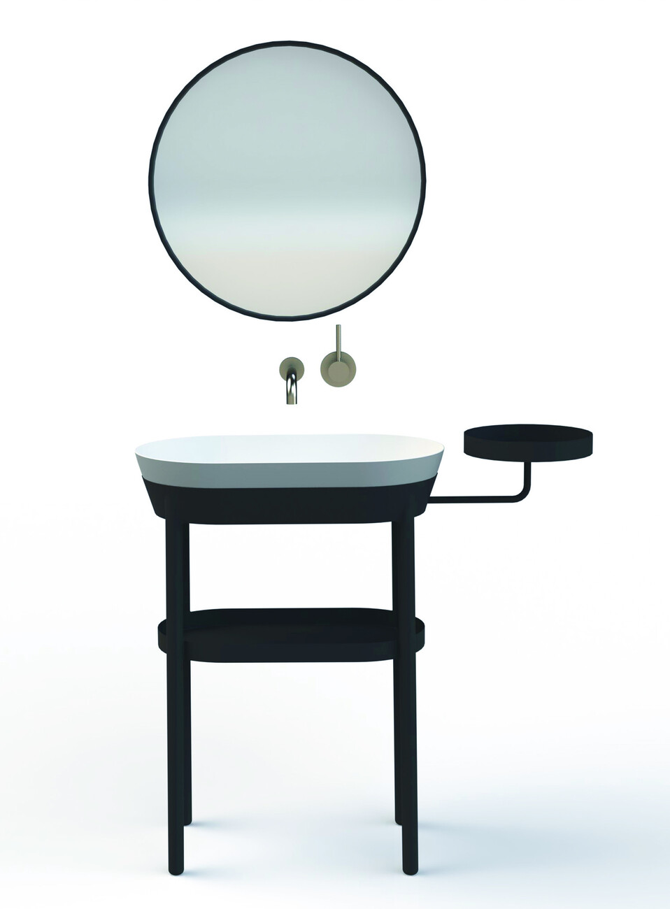 Funktionale Skulptur: "Tricolore" von Werner Aisslinger und Tina Bunyaprasit für Kaldewei setzt auf markante Strukturen.