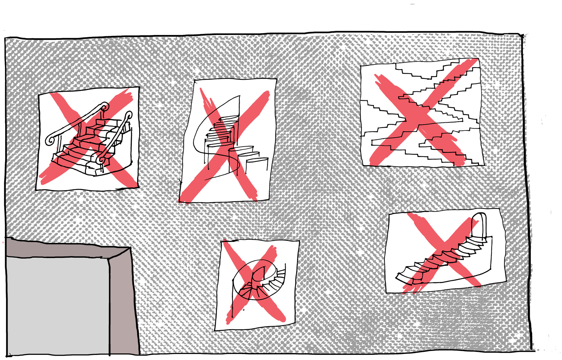 Jegliche Form von Architektur ist in dem Land, in dem Karl Friedrich aufwächst, streng verboten.