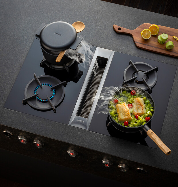 BORA X Pure surface induction cooktop with integrated cooktop