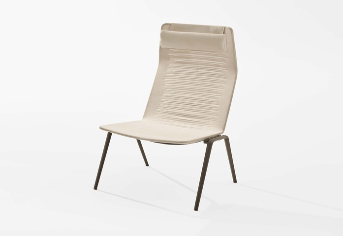 High Back Lounge Armchair Headrest