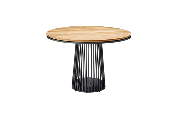 Solpuri Grid Dining Table Anthracite Teak 03