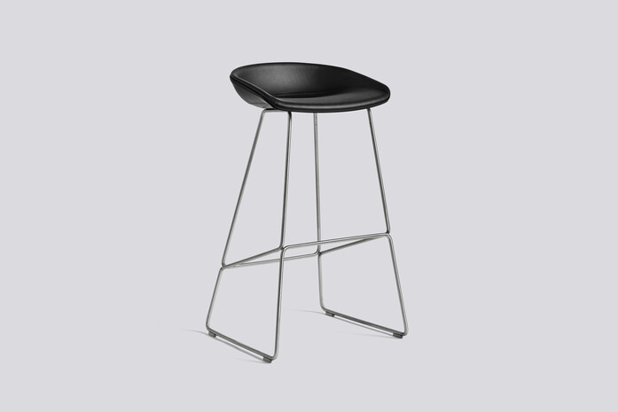 Aas39 H75 Stainless Steel Base Leather Sierra Black