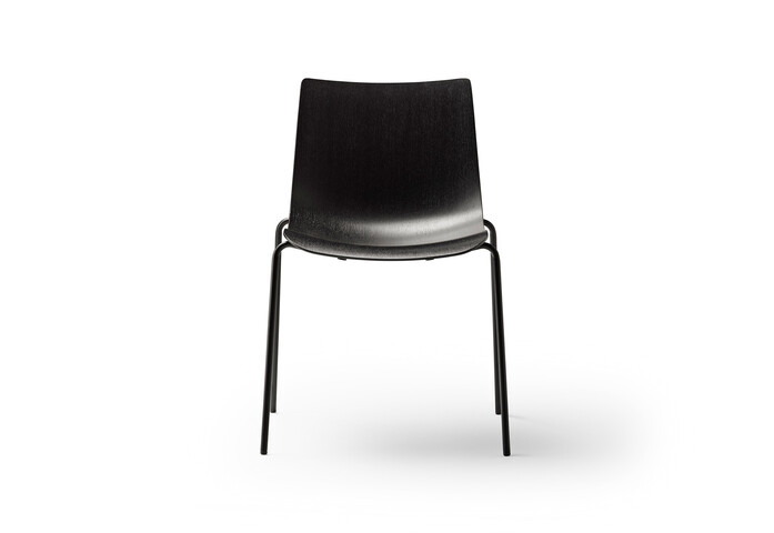 Ascalon Ba002 Preludia 4 Legs Oak Black Frame Front