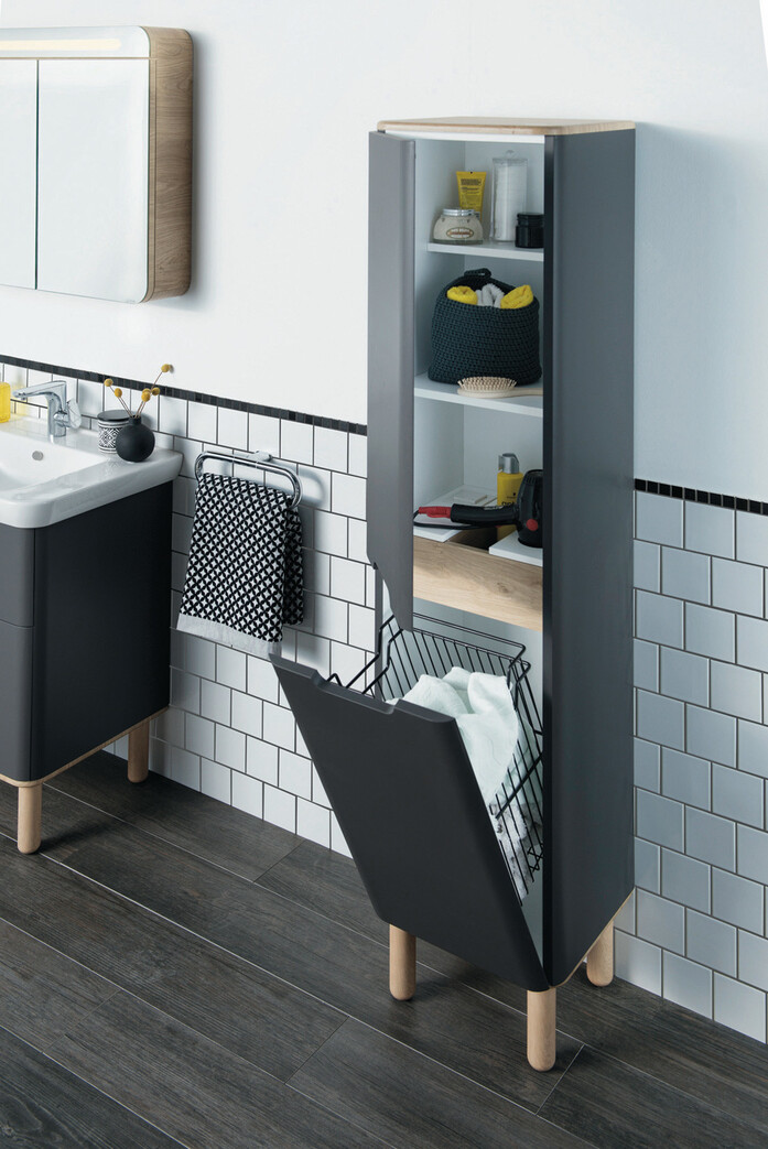 Vitra Bad M Sento Hochschrank Anthrazit