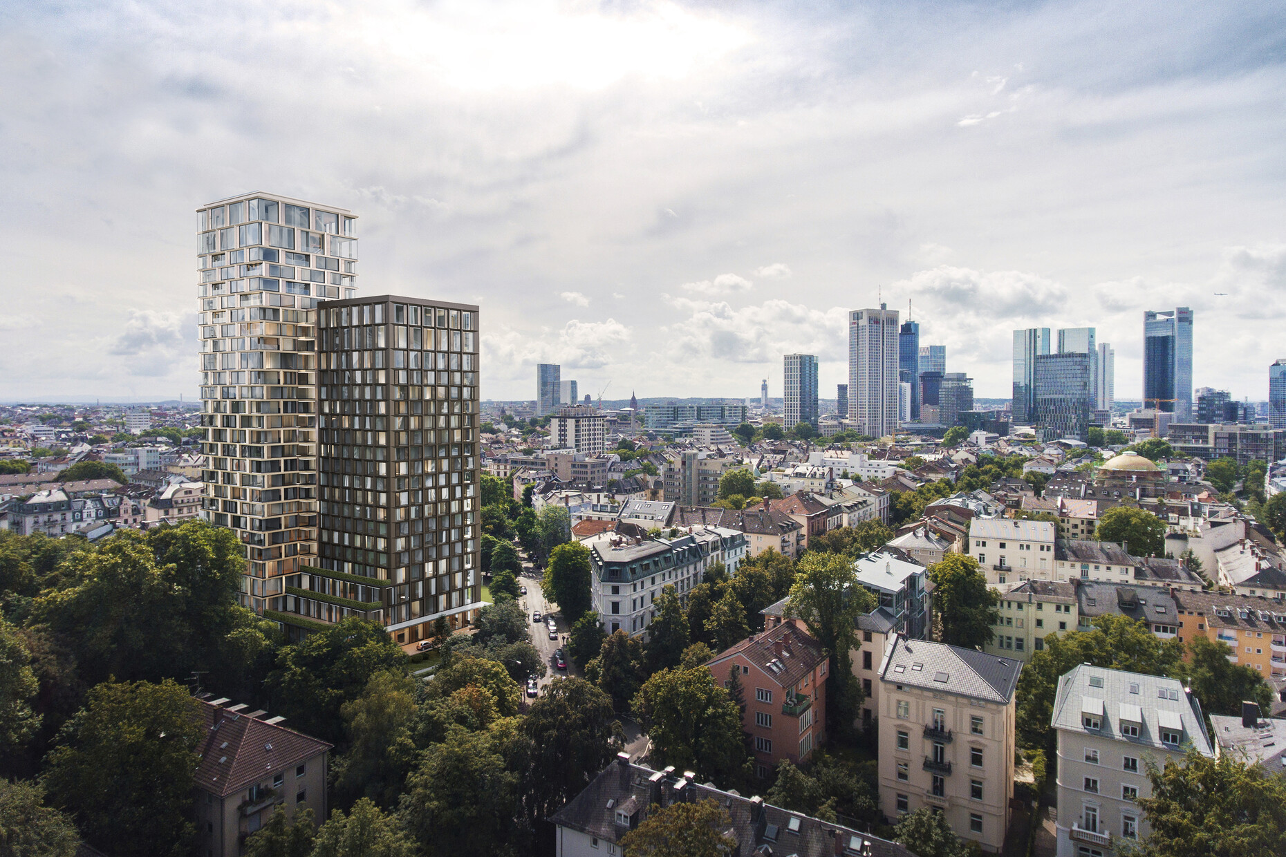 160 Park View KSP Jürgen Engel Architekten Frankfurt Rendering