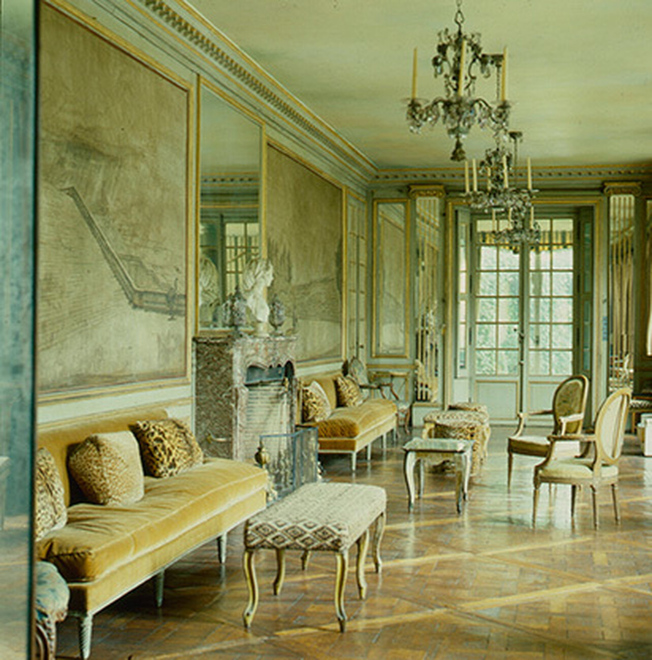 Lange Galerie der Villa Trianon in Versailles von Elsie de Wolfe (1905-1950, Aufnahme 1984)