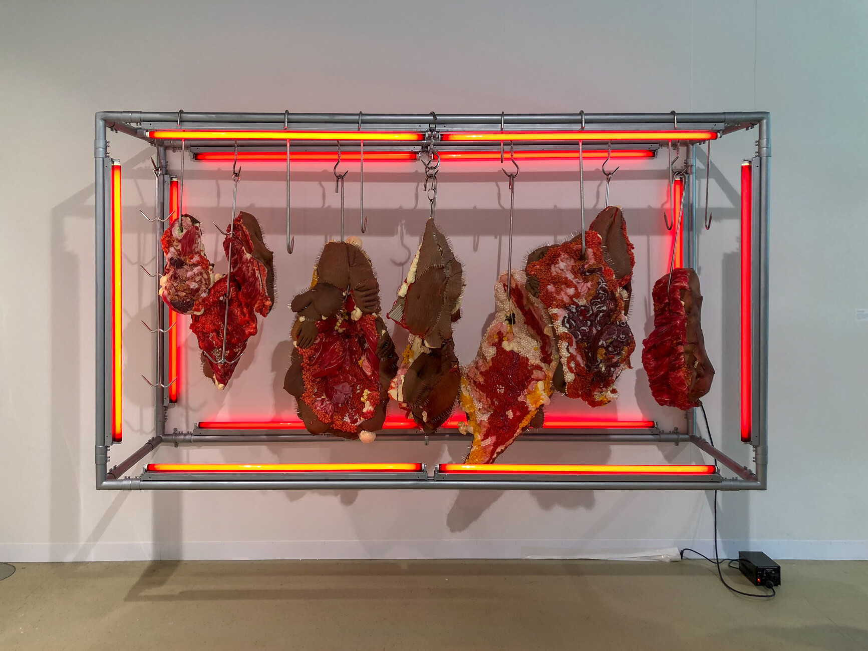 Doreen Garner Red Rack Of Those Ravaged And Unconsenting 2018 Ar Basel 2018 Stylepark