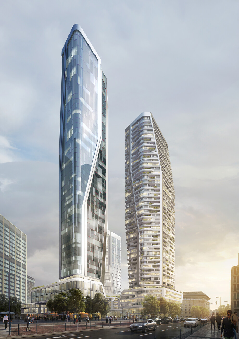 Four Frankfurt UNStudio Rendering