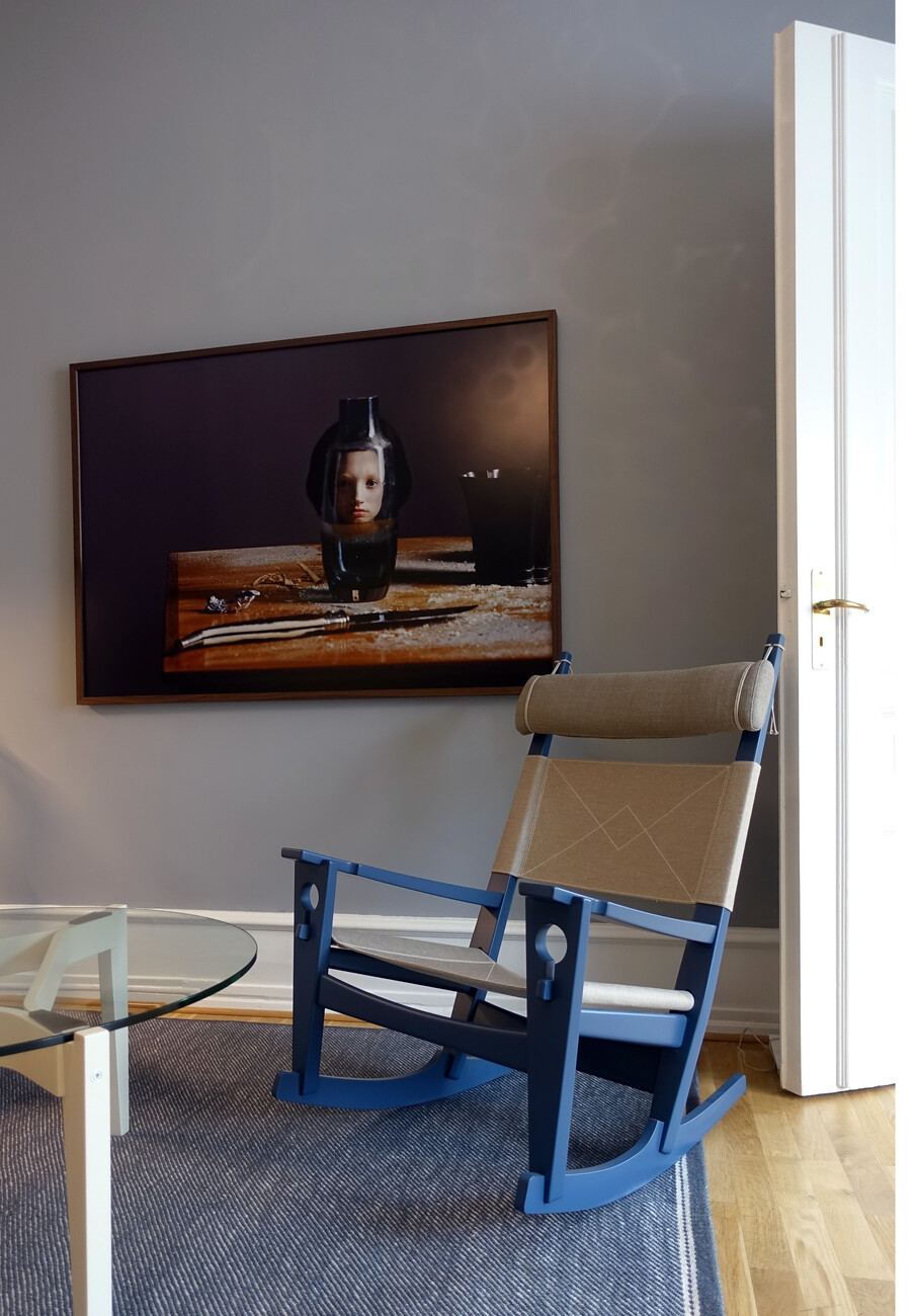 Getama Showroom Copenhagen rocking chair by Hans J. Wegner