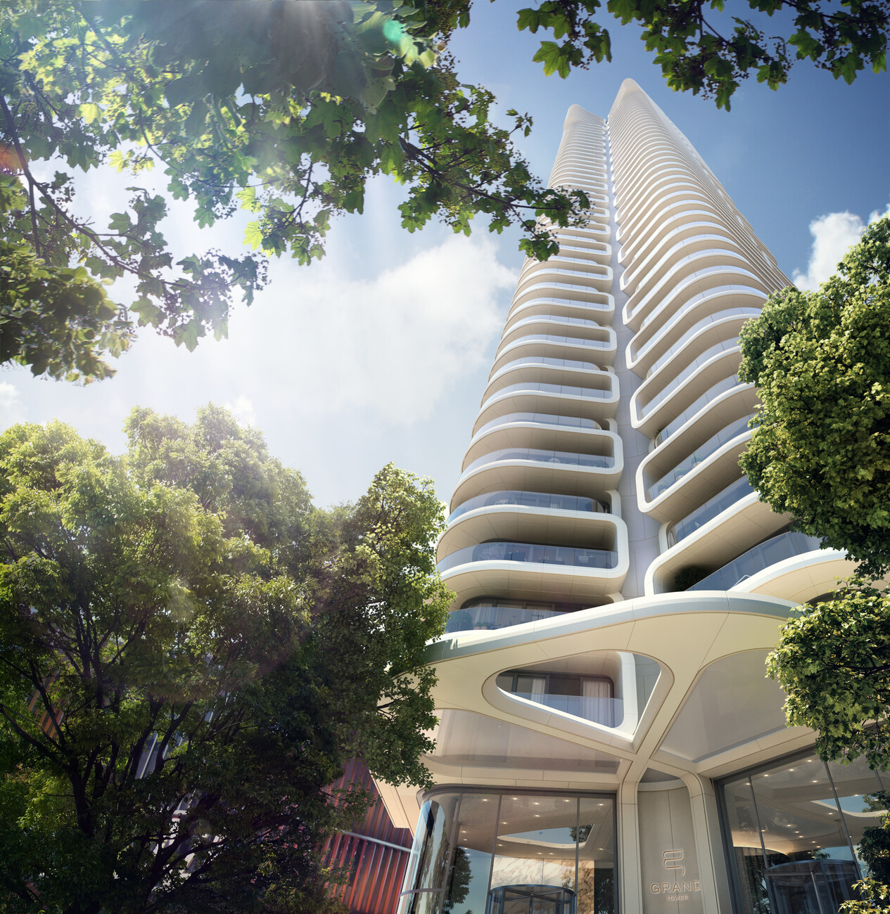 Grand Tower Frankfurt Magnus Kaminiarz Cie Rendering