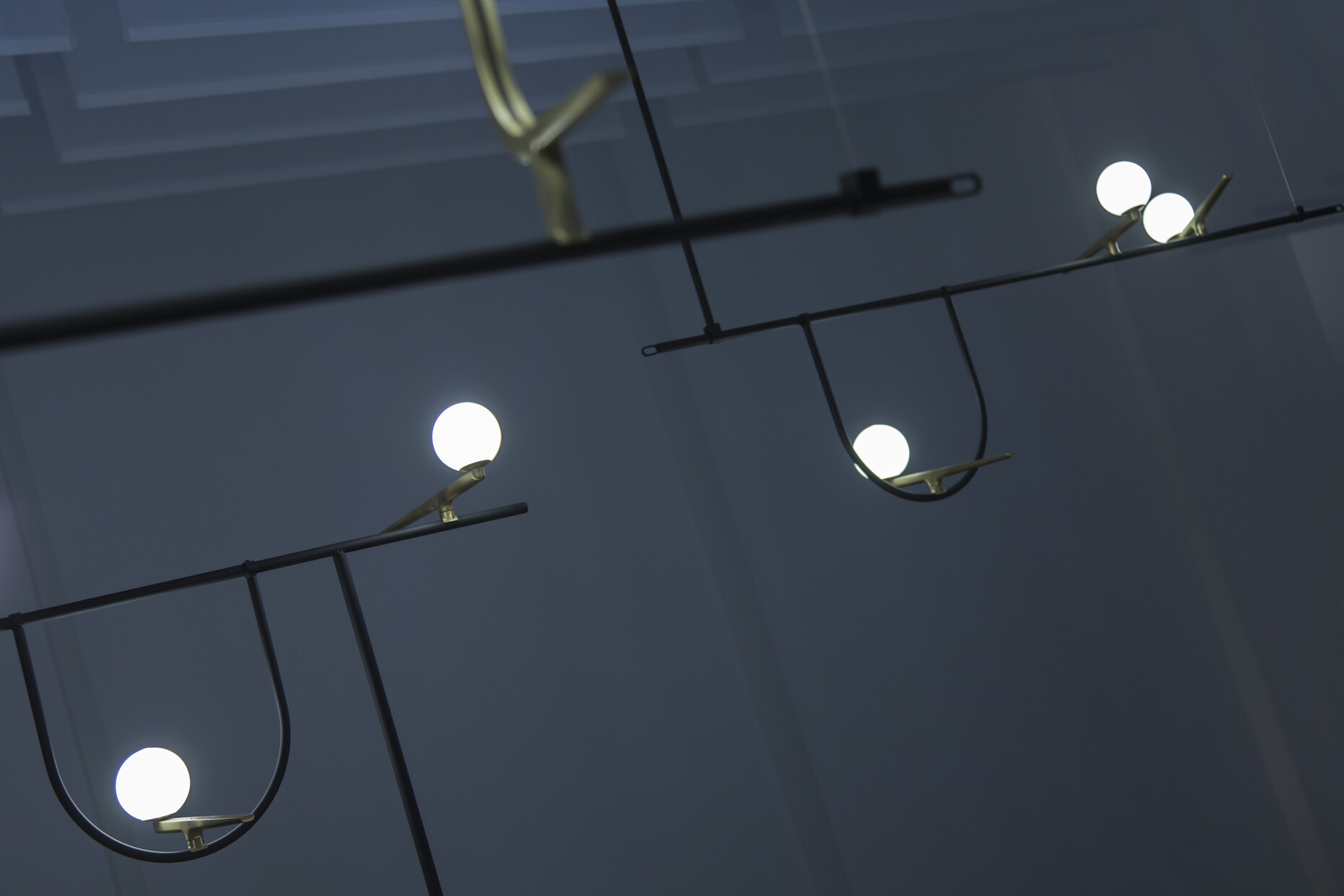 The new "Yanzi" by Neri&Hu for Artemide - here as a pendant light.