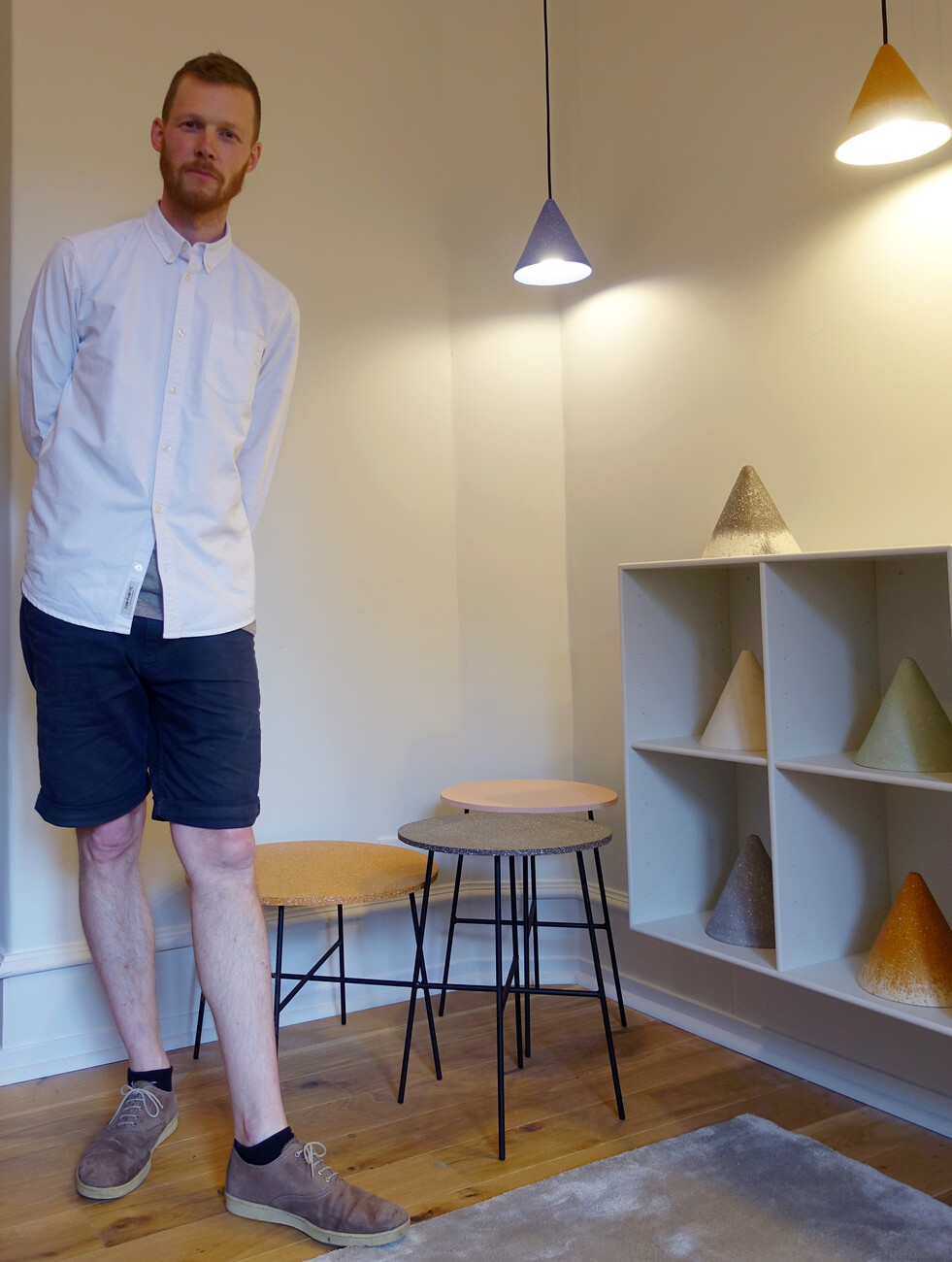 Jonas Edvard presents his "Gesso Lamp"