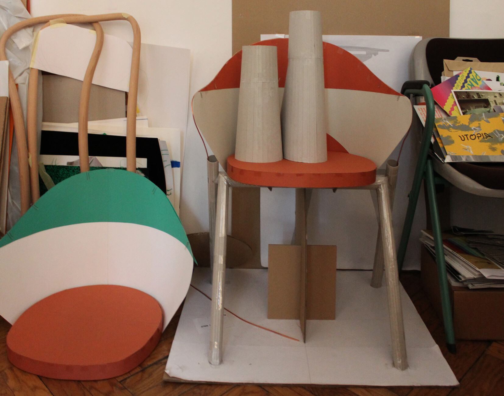 Work in progress: In Maria Jeglinkska’s studio there are stacks of prototypes of her work.