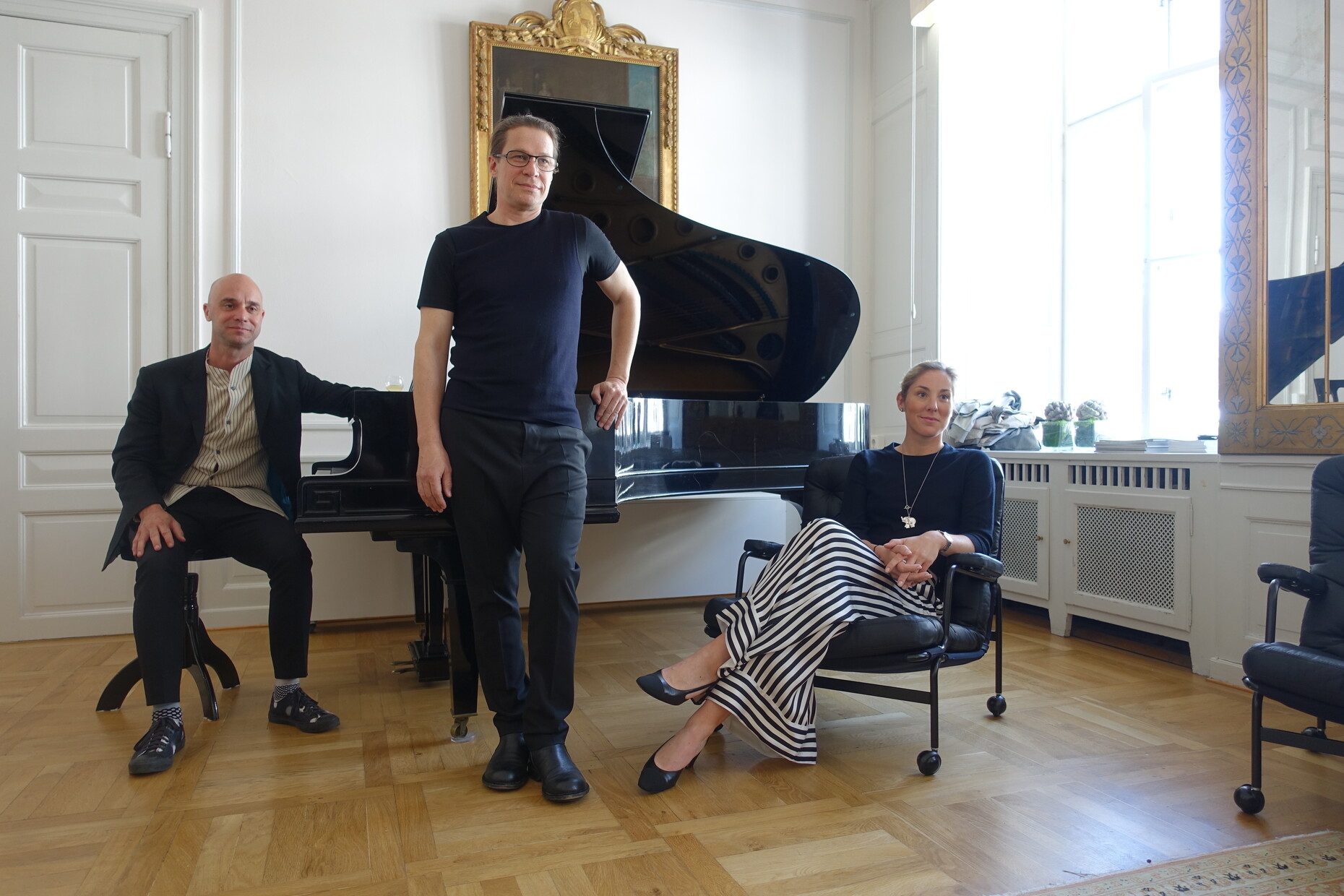 Mårten Claesson and Ola Rune from ​Claesson Koivisto Rune and​ DUX​ President Charlotte Ljung