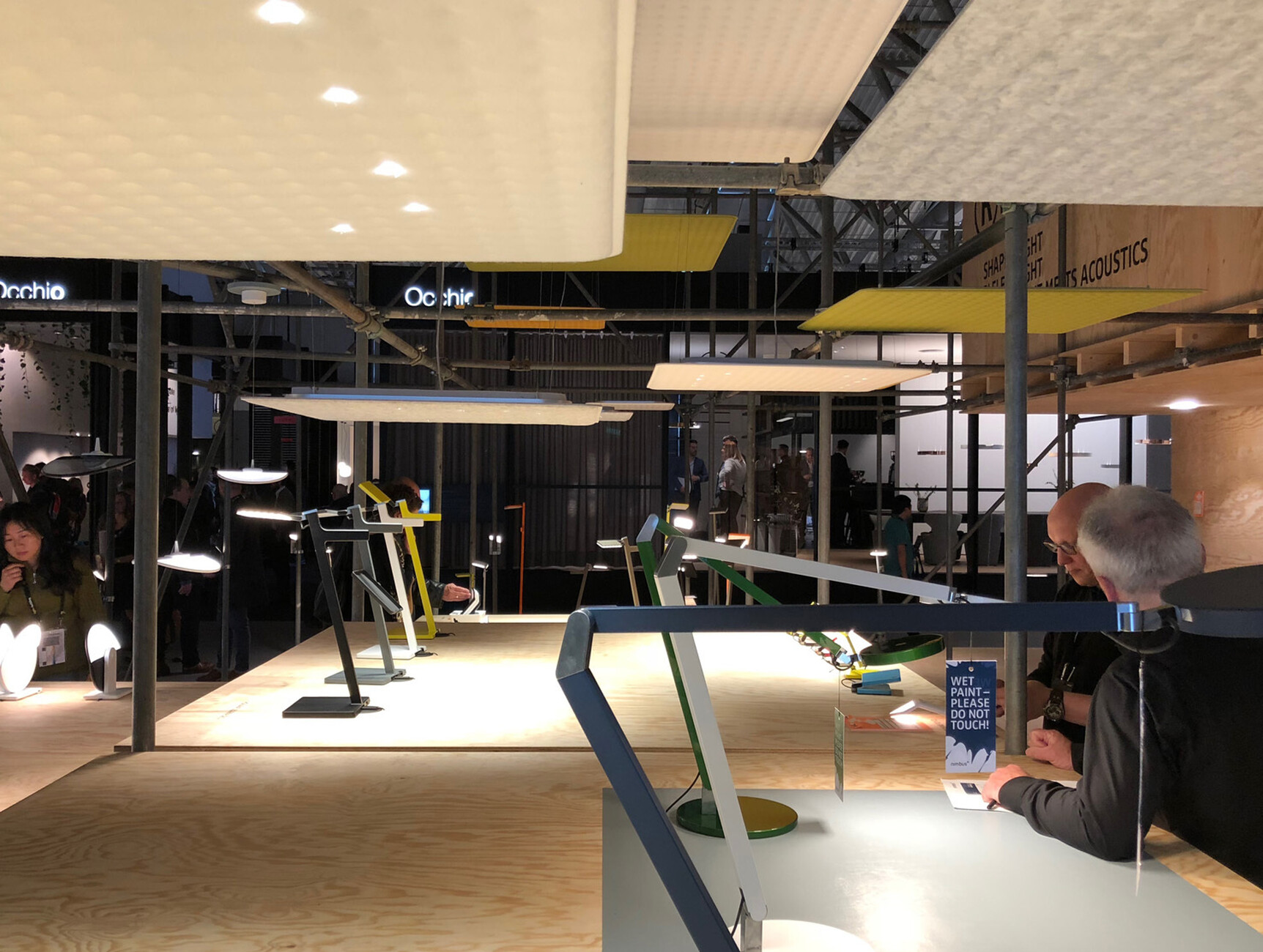 Acoustic absorbers with a lighting effect: The "Lighting Pad" from Nimbus.