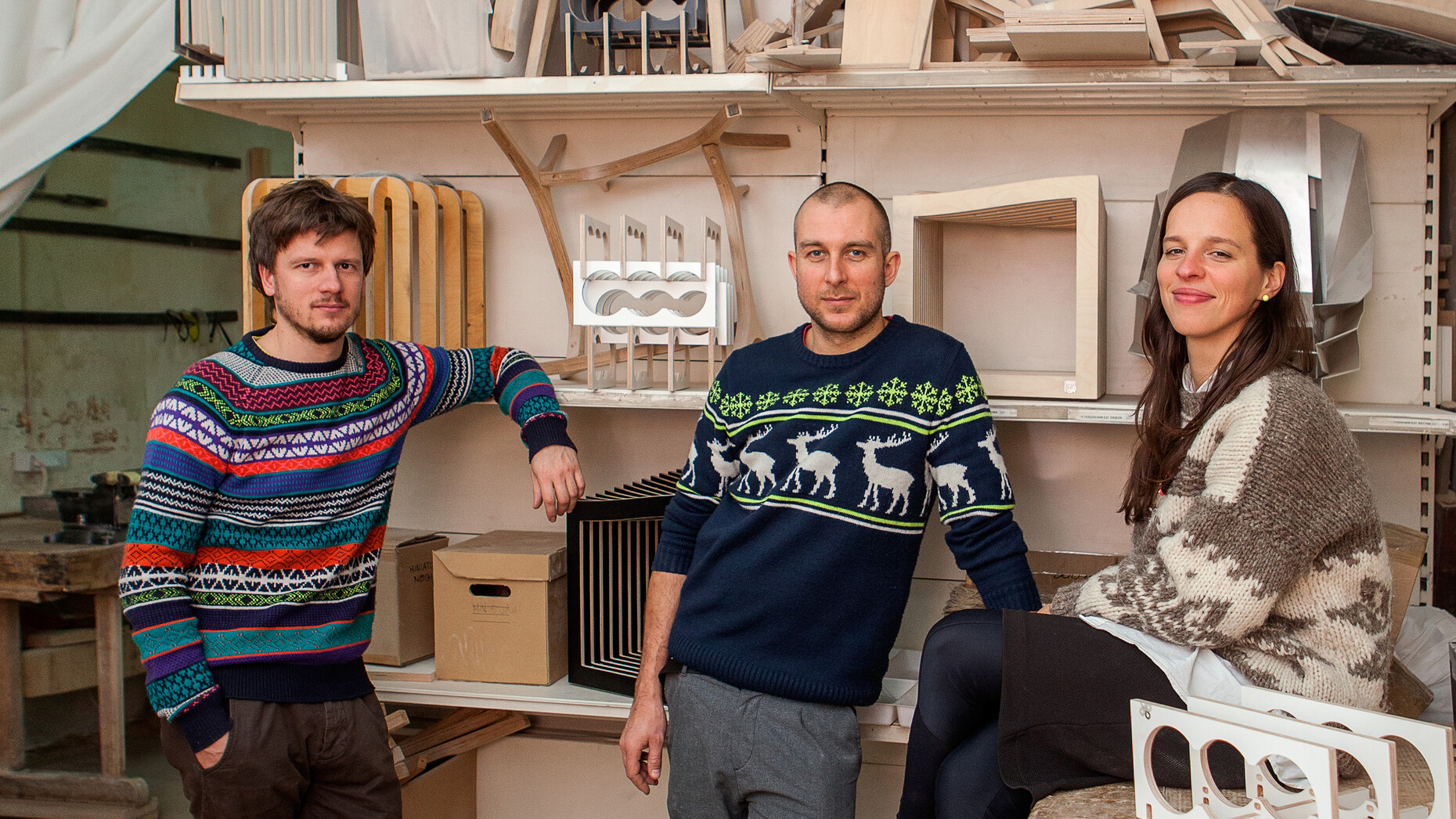from l. to r.: Designers Tomek Kempa, Megi Malinowska, Filip Ludka founded “Tabanda” in 2009. Next year they will be presenting their work at international interior fairs – namely at the imm in Cologne and the ICFF in New York City.