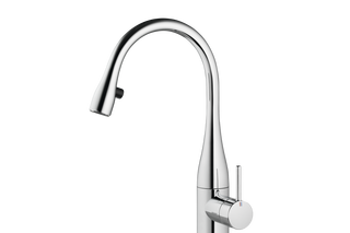 EVE Lever mixer kitchen LEDShine (Hose guide, swivelling 320°)  by  KWC