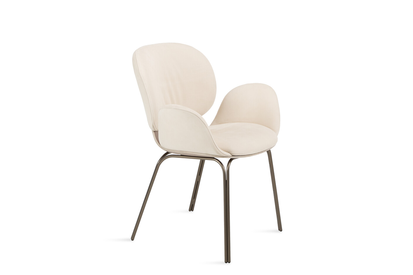 Ivy Armchair mit Doppelrohr Stahlgestell