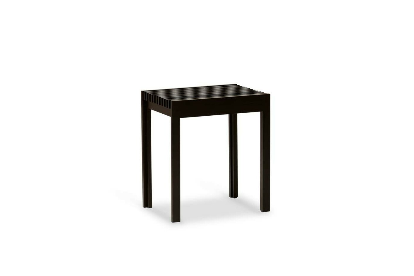 Lightweight Stool, Black-stained Oak