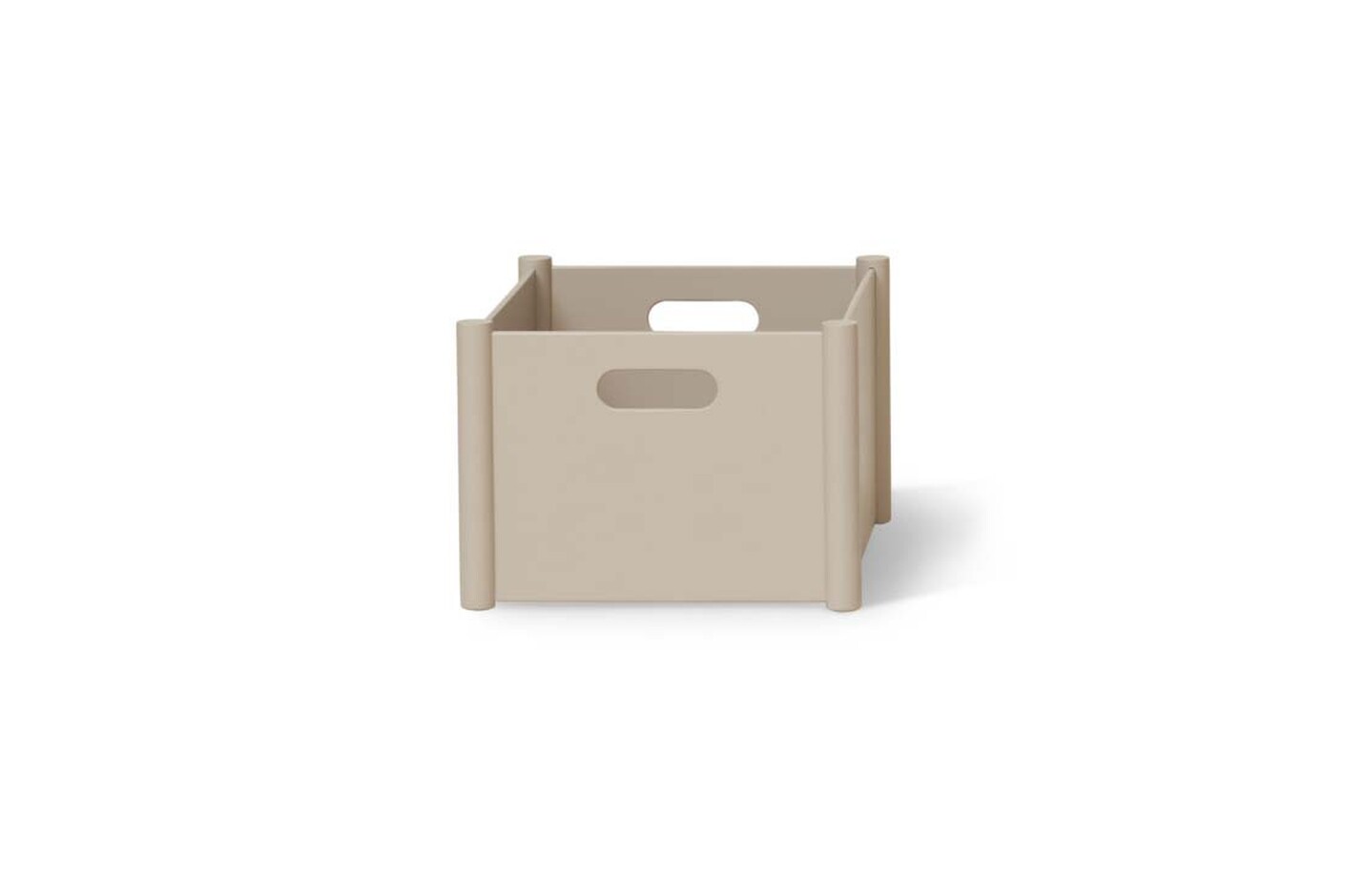 Pillar Storage Box, Medium, Warm  Grey