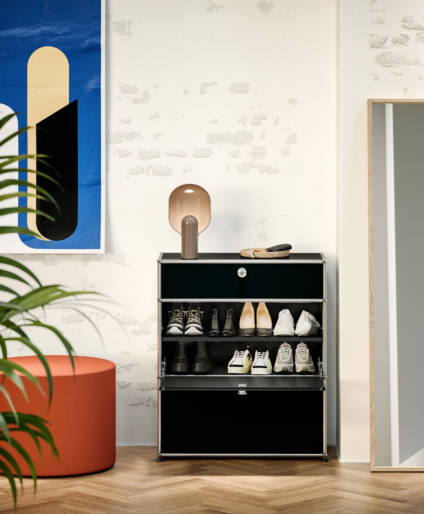 USM Haller Aufbewahrung| Graphitschwarz