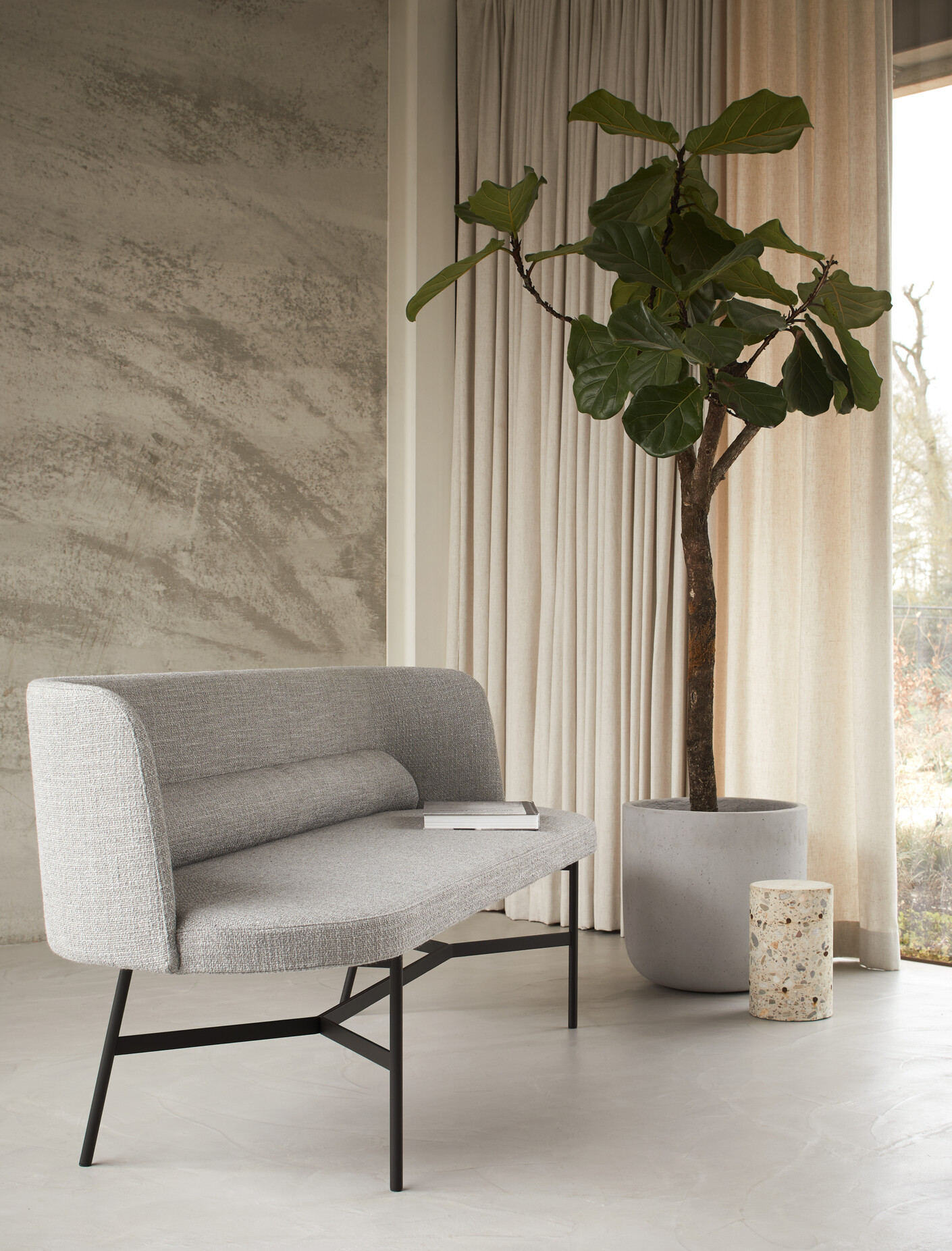 HARRI Bank mit Rückenlehne