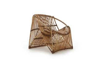 Rattan Wave Lounge Chair  by  Nodo italia