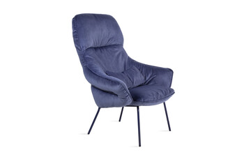 Marie Lounge Chair High mit Stahlgestell