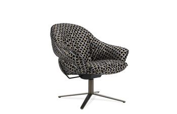 Marie Lounge Chair Low mit Fußkreuz mit Wipp-Kippmechanik