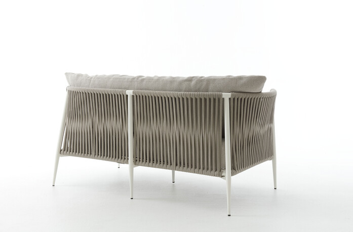 2 Two Seaters Divano Due Posti Sand Z176 White Frame Eva Collection