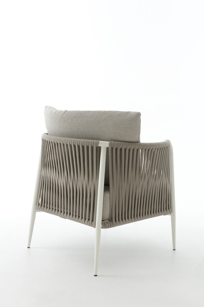 3 Armchair Poltrona Sand Z176 White Frame Eva Collection