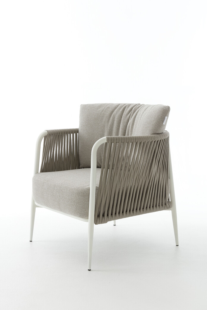 4 Armchair Poltrona Sand Z176 White Frame Eva Collection
